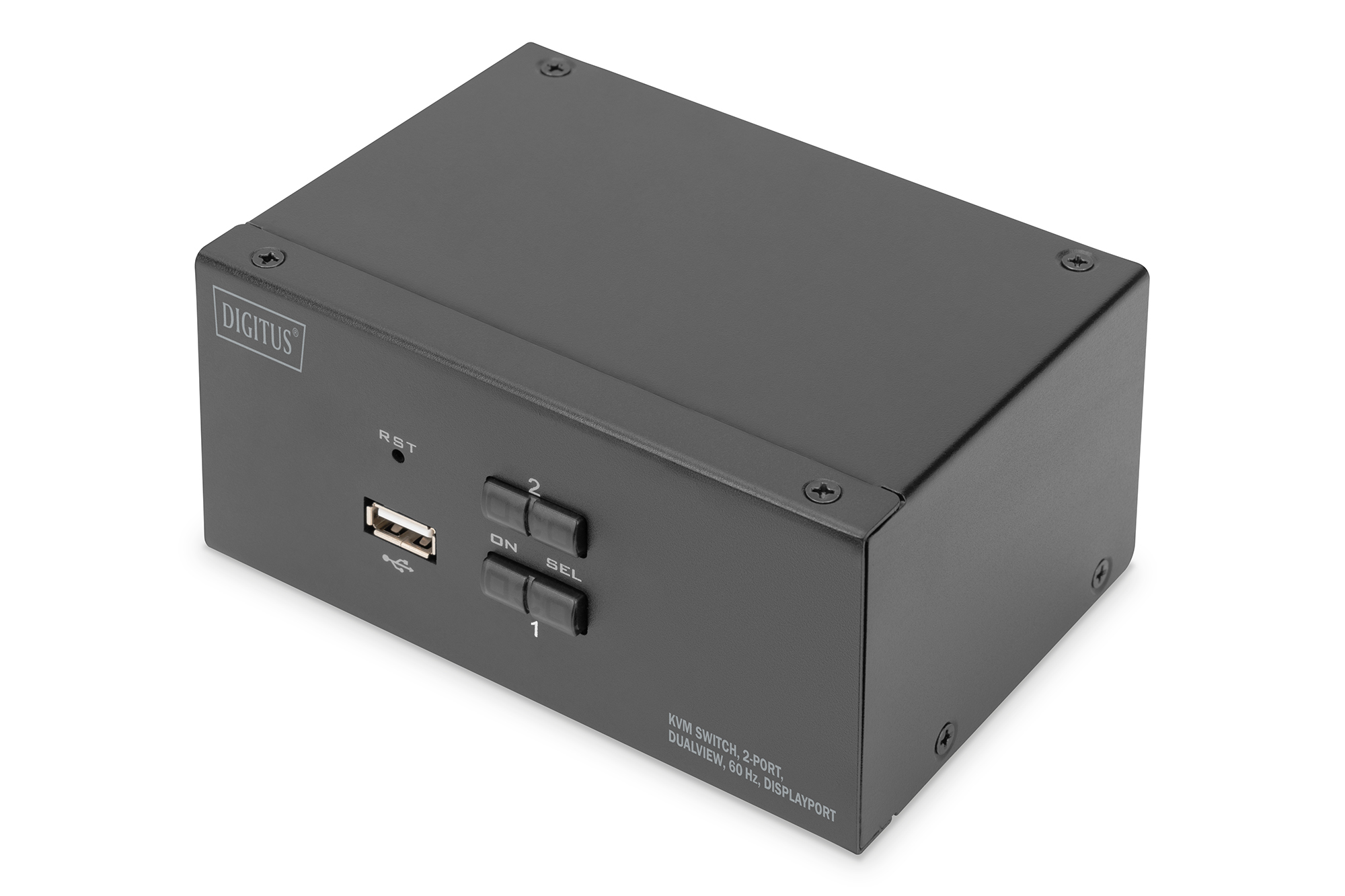 KVM-switch, 2-poorts, Dual Display, 4K, DisplayPort®