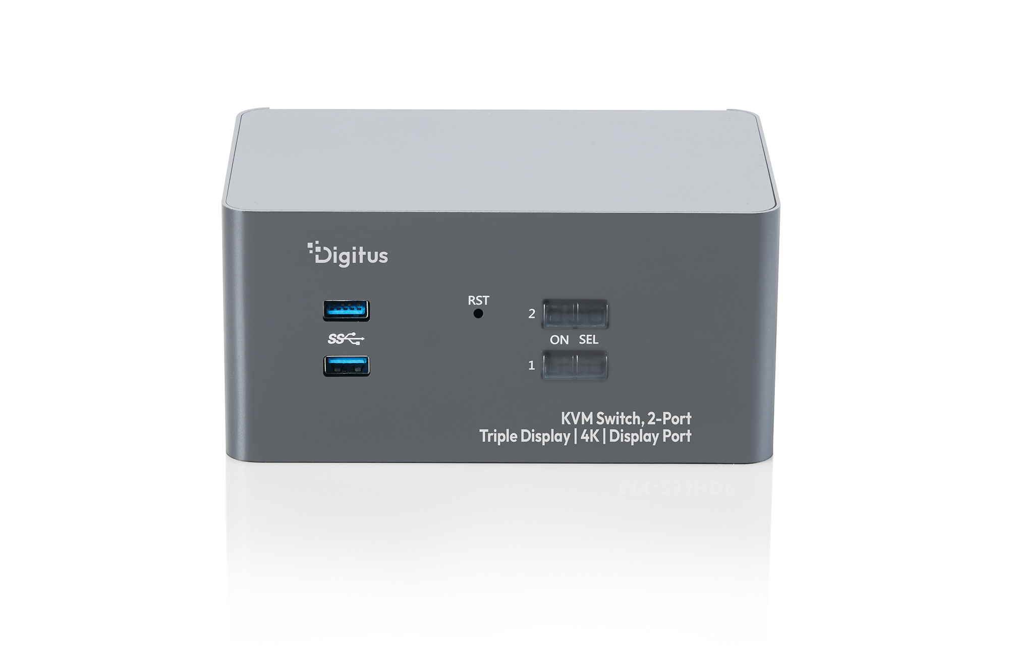 KVM-switch, 2-poorts, drievoudig scherm, 4K, DisplayPort - Afbeelding 2