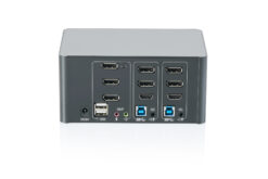 KVM-switch, 2-poorts, drievoudig scherm, 4K, DisplayPort - Afbeelding 3