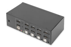 Alternative view of KVM-switch, 4-poorts, Dual Display, 4K, DisplayPort®