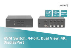 KVM-switch, 4-poorts, Dual Display, 4K, DisplayPort® - Afbeelding 5