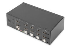 Alternative view of KVM-switch, 4-poorts, Dual-Display, 4K, HDMI®
