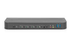 KVM-switch, 4-poorts, 4K60Hz, 4 x DP in, 1 x DP/HDMI uit - Afbeelding 3