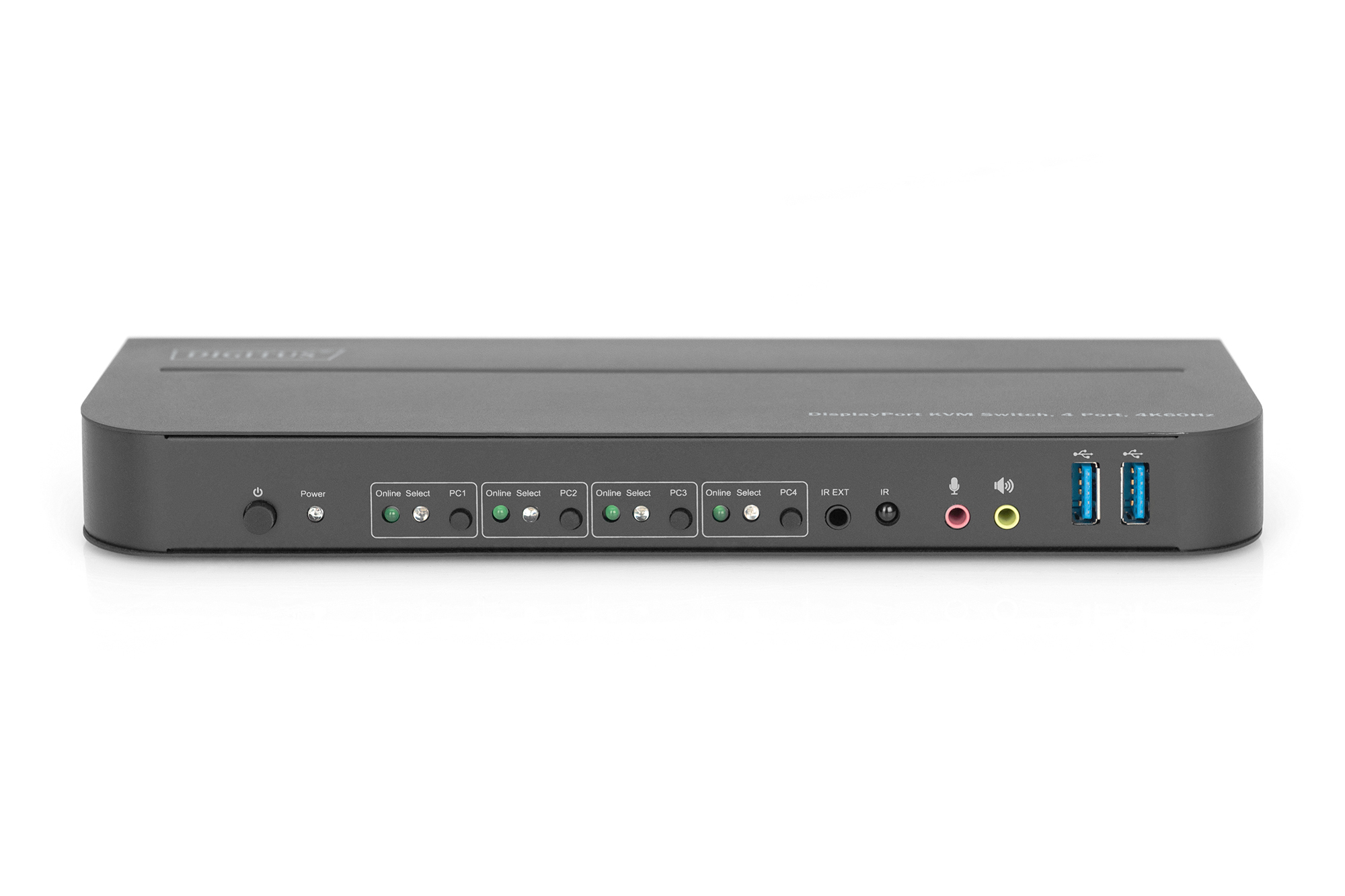 KVM-switch, 4-poorts, 4K60Hz, 4 x DP in, 1 x DP/HDMI uit - Afbeelding 3