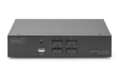 Alternative view of KVM-schakelaar, 4x1 DP, DP-uit, USB