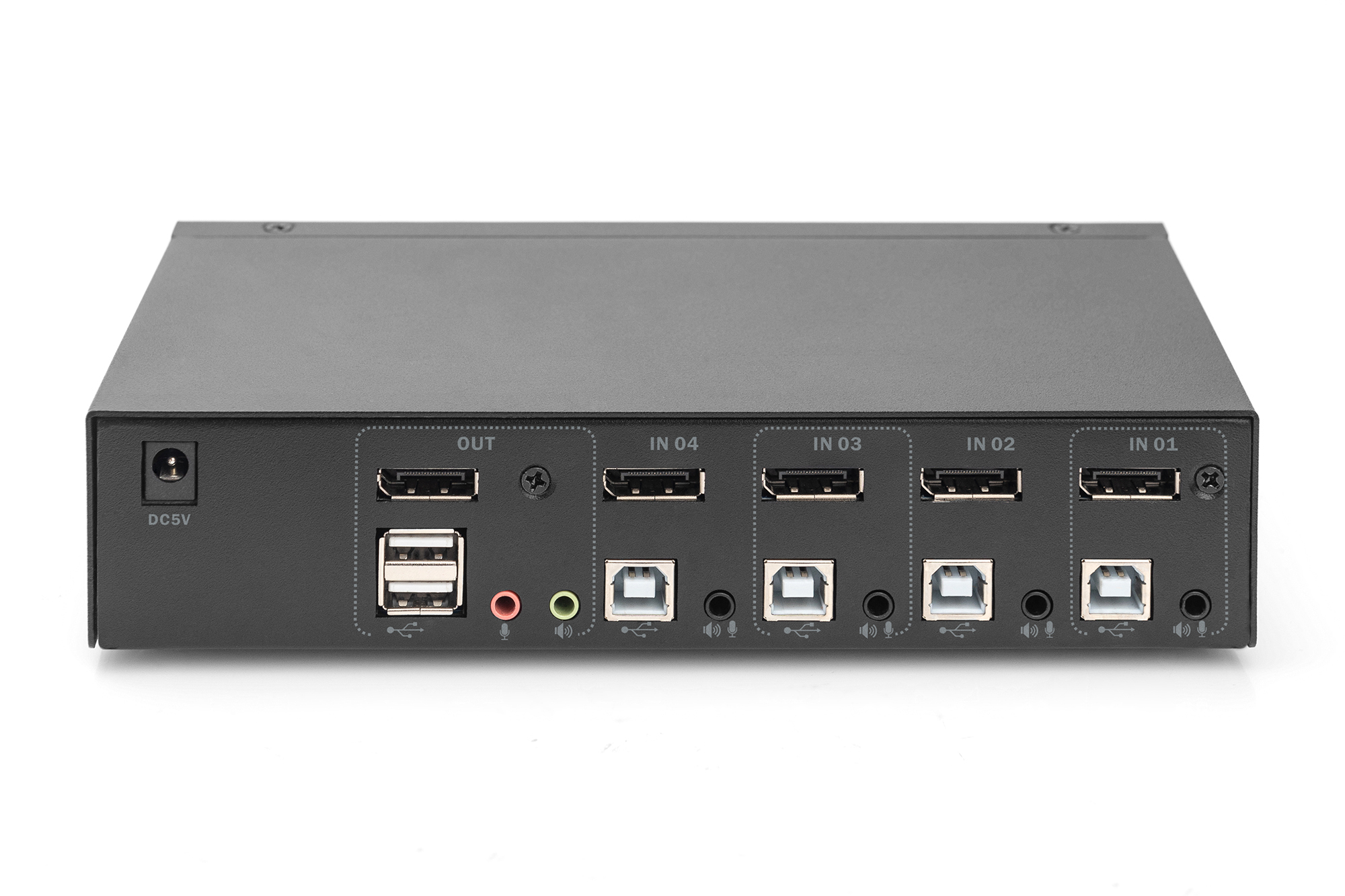 KVM-schakelaar, 4x1 DP, DP-uit, USB - Afbeelding 3