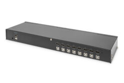 Alternative view of Desktop 8-poorts HDMI KVM Switch Single View