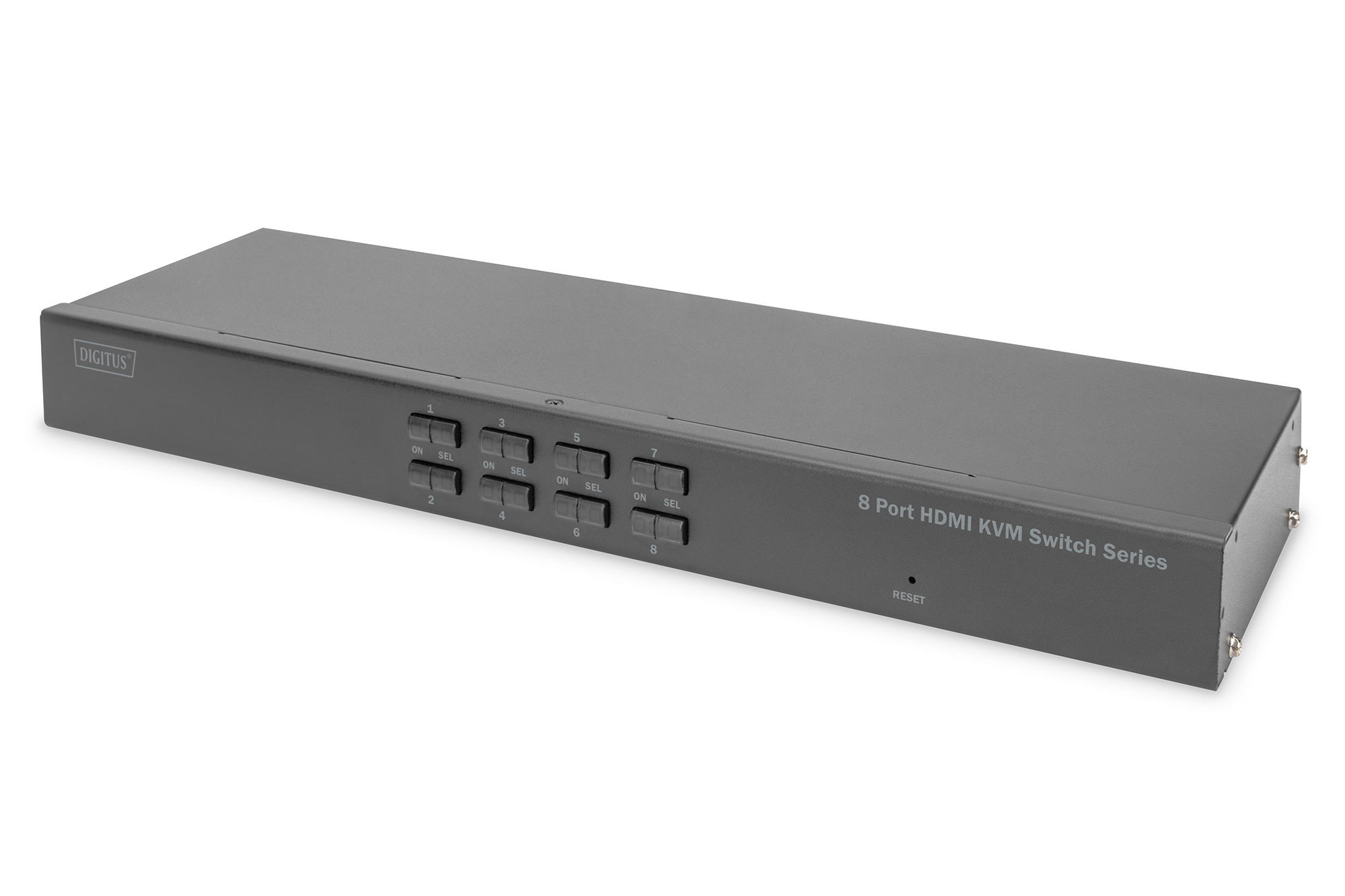 Desktop 8-poorts HDMI KVM Switch Single View