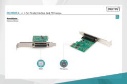 DIGITUS 1 x parallelle interfacekaart, PCIe - Afbeelding 8