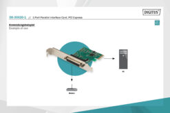 DIGITUS 1 x parallelle interfacekaart, PCIe - Afbeelding 7