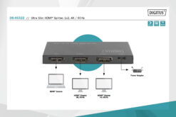 Ultra Slim HDMI splitter, 1x2, 4K / 60 Hz - Afbeelding 7