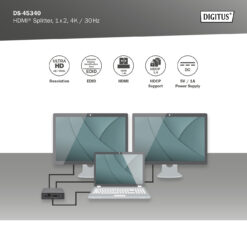 HDMI-splitter, 1x2, 4K / 30 Hz - Afbeelding 6