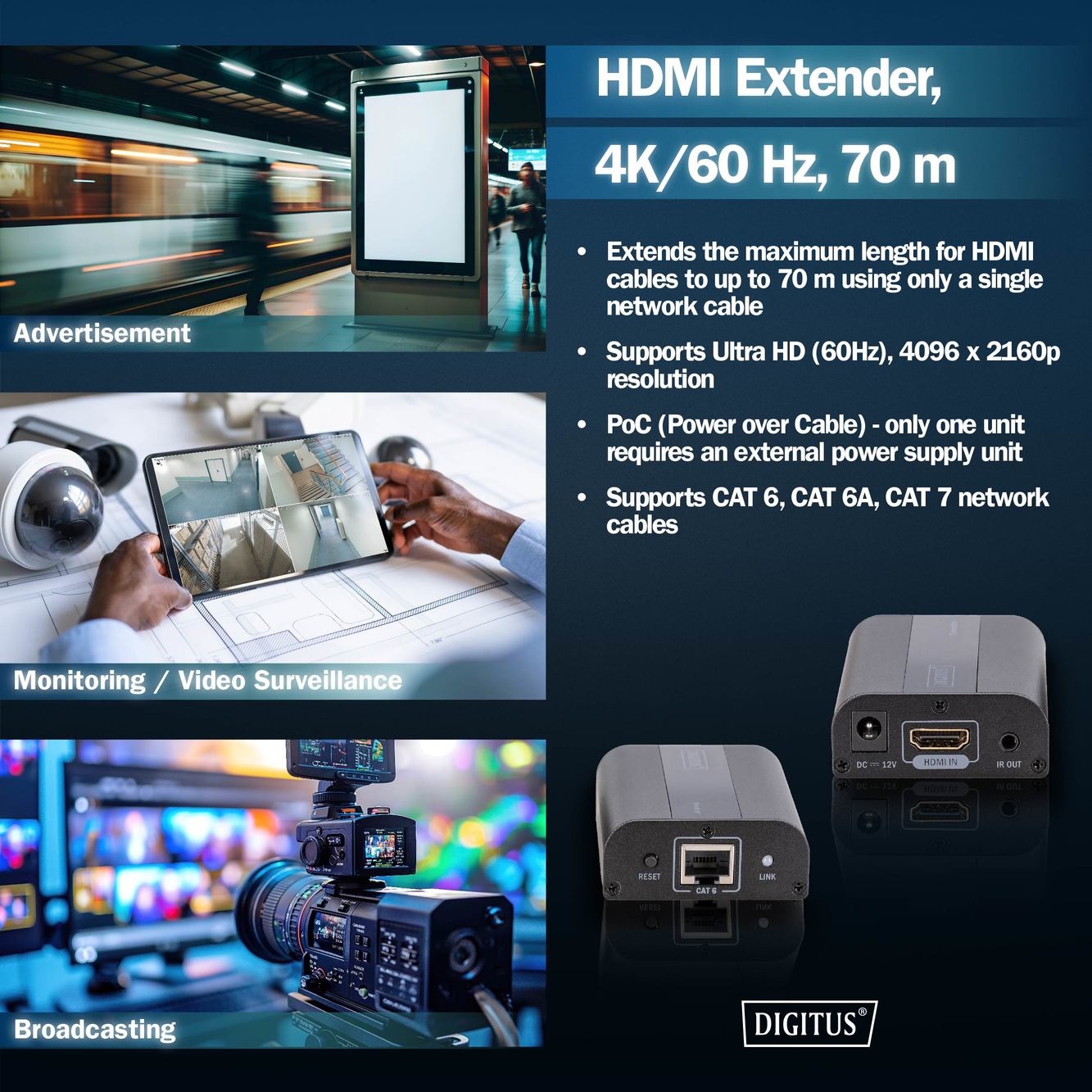 4K HDMI extender set, 4K/60Hz - Afbeelding 6