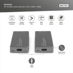 4K draadloze HDMI-extenderset, 30 m, 4K/30Hz - Afbeelding 7