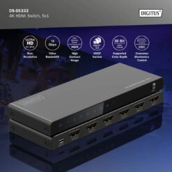 4K HDMI-switch, 5x1 - Afbeelding 5