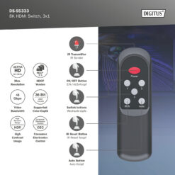 8K HDMI-Switch, 3x1 - Afbeelding 6