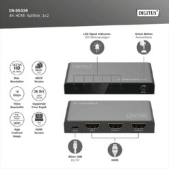 4K HDMI-splitter, 1x2 - Afbeelding 5