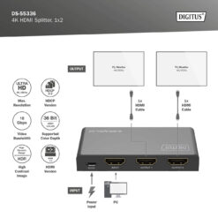 4K HDMI-splitter, 1x2 - Afbeelding 6