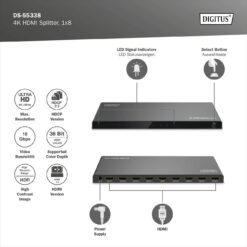 4K HDMI-Splitter, 1x8 - Afbeelding 5