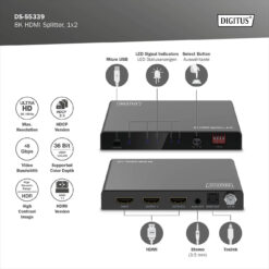 8K HDMI-Splitter, 1x2 - Afbeelding 5