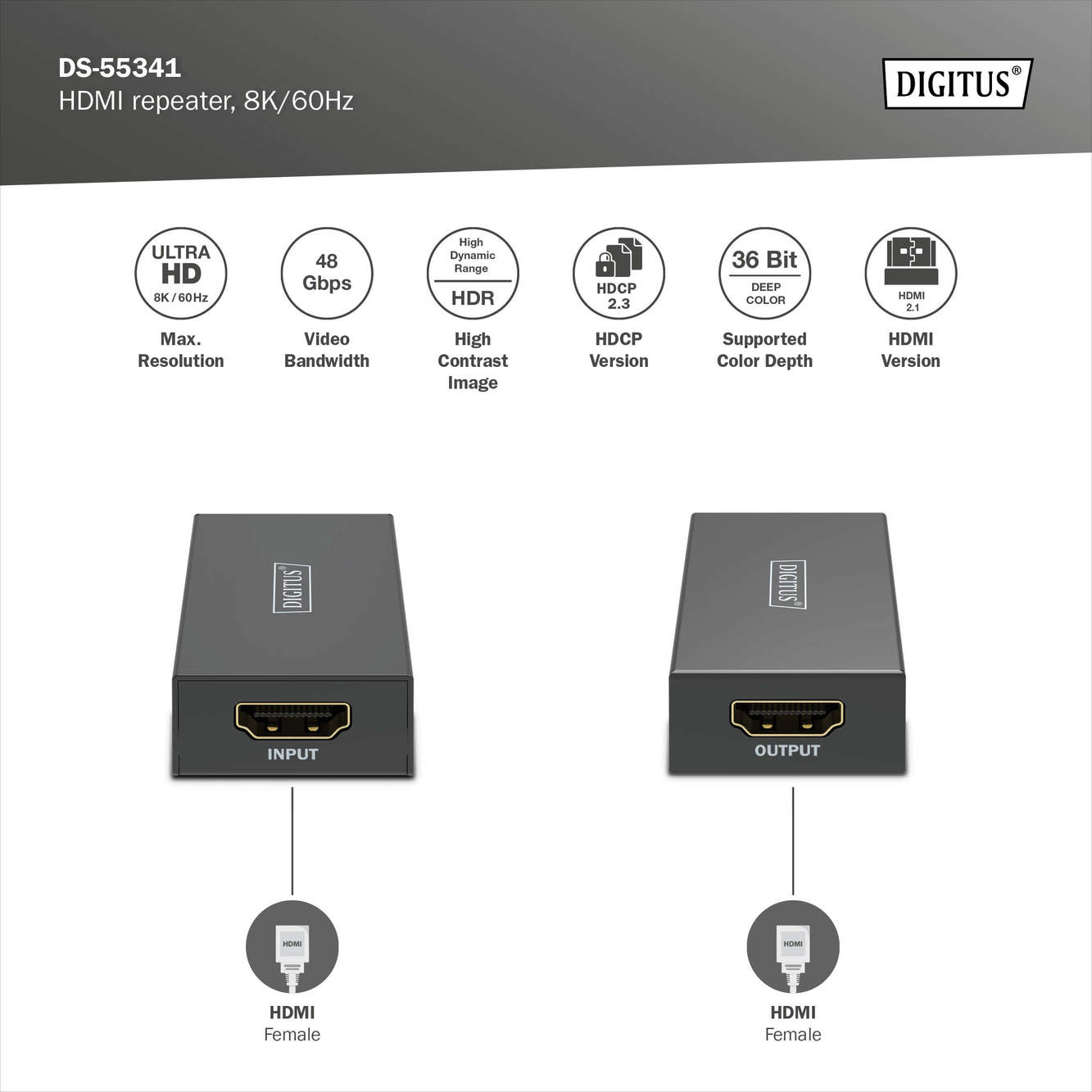 HDMI-Repeater, 8K/60Hz - Afbeelding 6