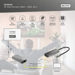 4K-videoverlenger (USB-C - HDMI), 30 m - Afbeelding 7