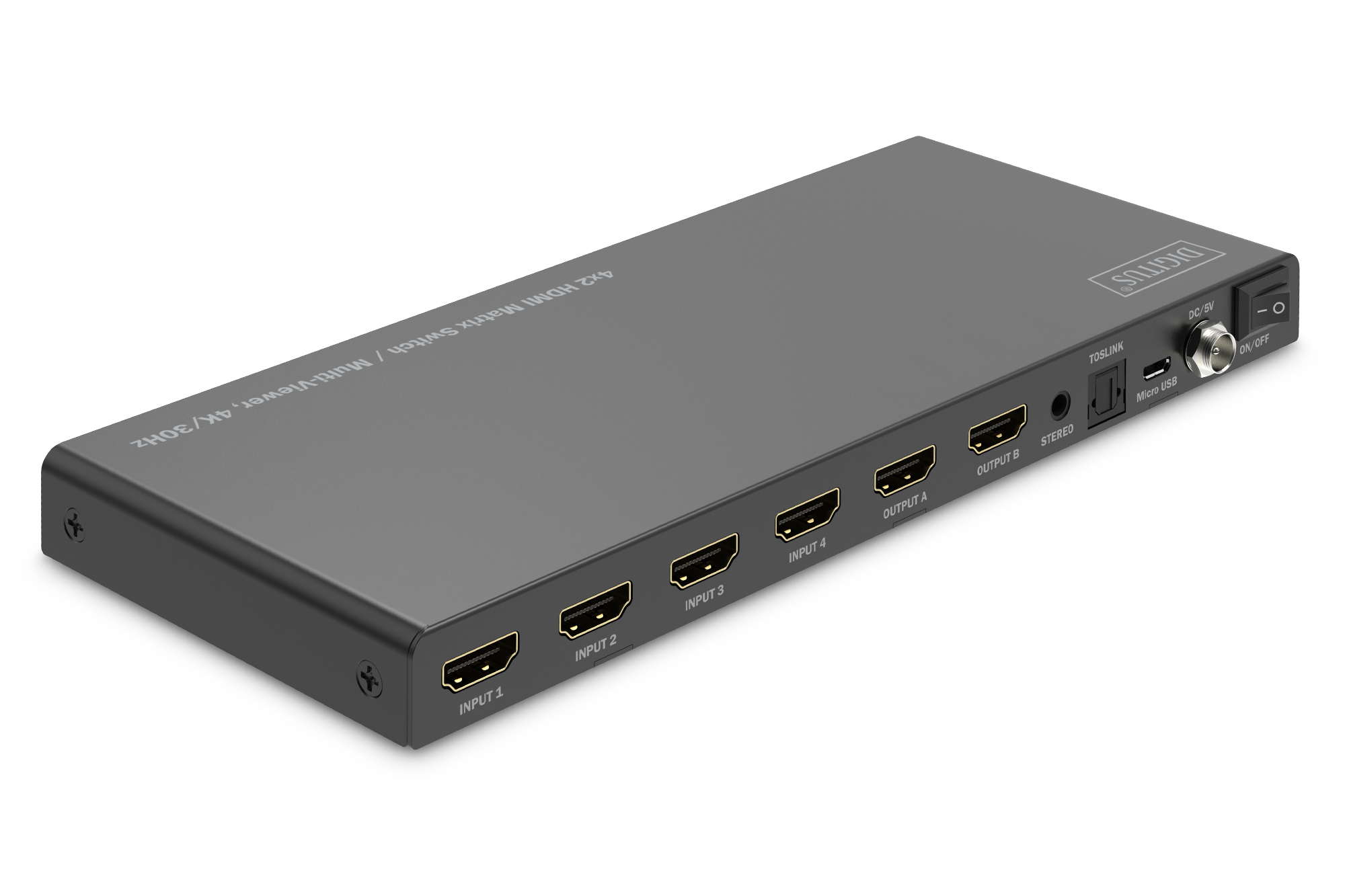 4x2 HDMI Matrix Switch/MultiViewer, 4K/30Hz - Afbeelding 2