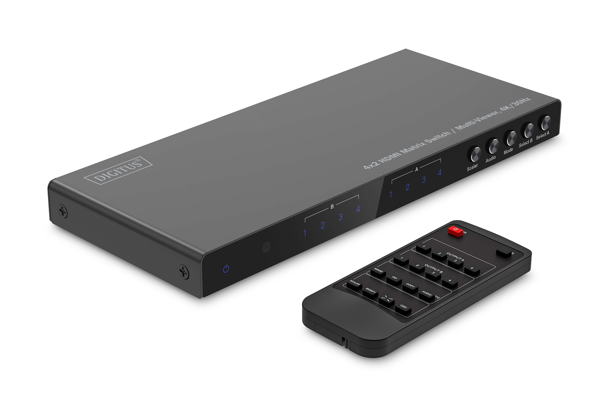 4x2 HDMI Matrix Switch/MultiViewer, 4K/30Hz