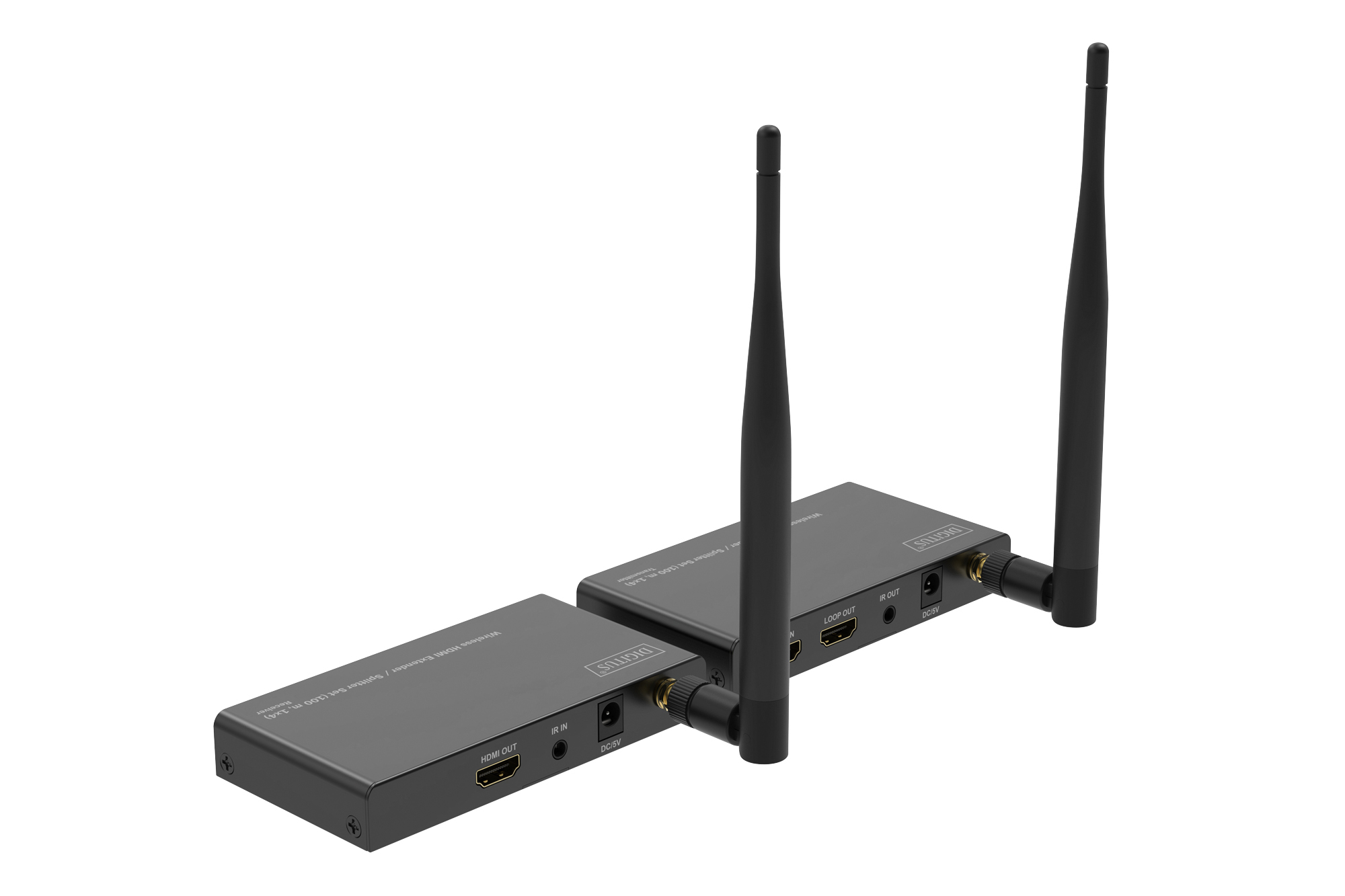 Draadloze HDMI-extender/splitterset, 1x4, 100 m, 1080p/60 Hz - Afbeelding 2