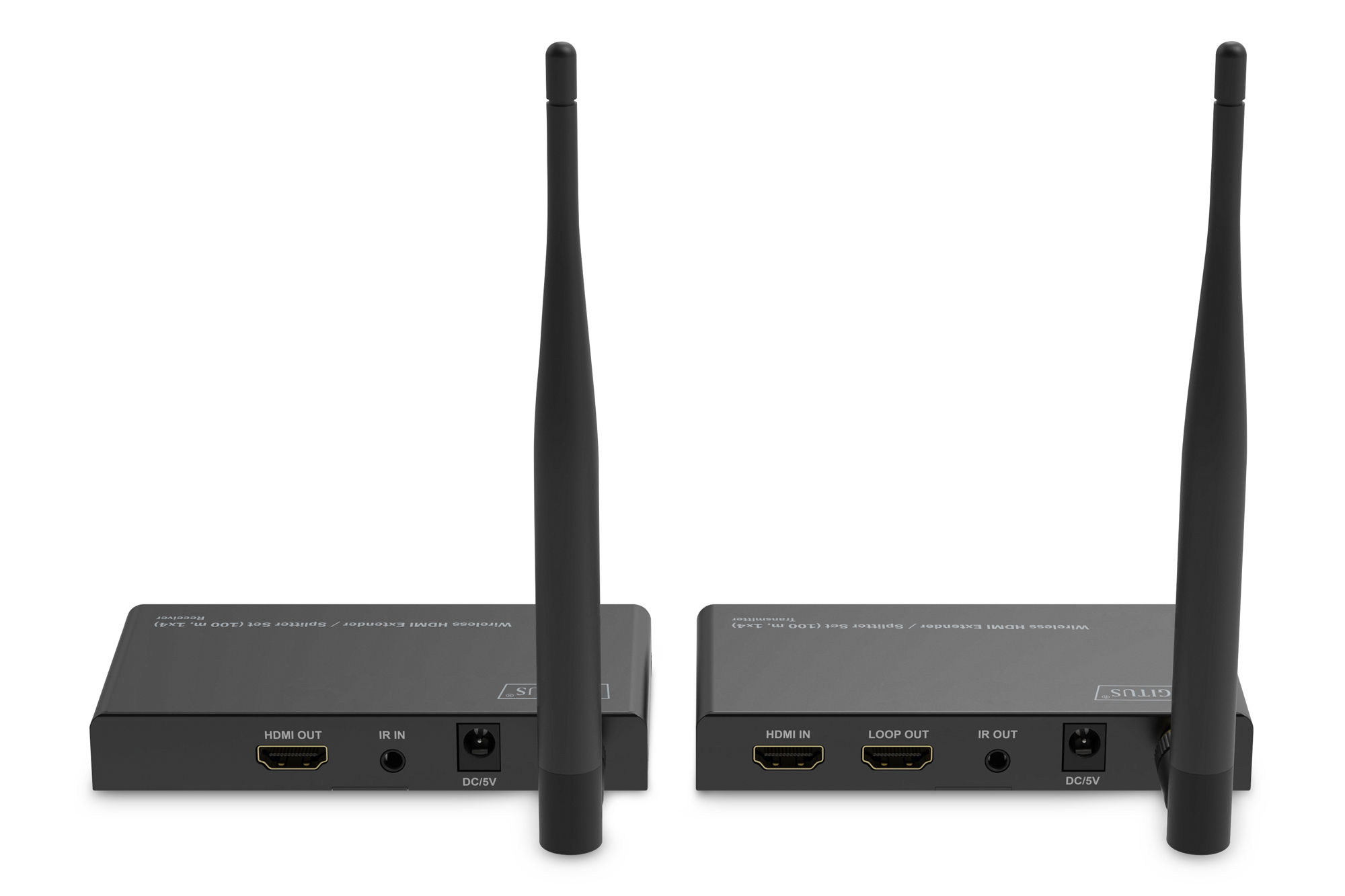 Draadloze HDMI-extender/splitterset, 1x4, 100 m, 1080p/60 Hz - Afbeelding 3