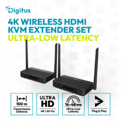 4K draadloze HDMI KVM-extenderset, 100 m, 4K/60Hz - Afbeelding 5