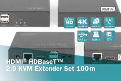 4K HDMI HDBaseT™ 2.0 KVM-extenderset, 100 m - Afbeelding 6