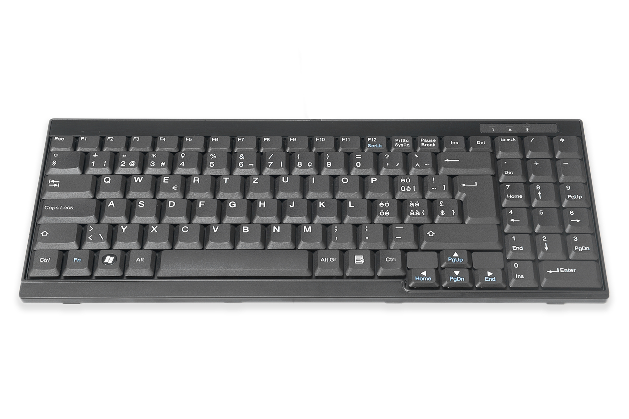 Toetsenbord geschikt voor DIGITUS TFT-consoles, Zwitserse indeling