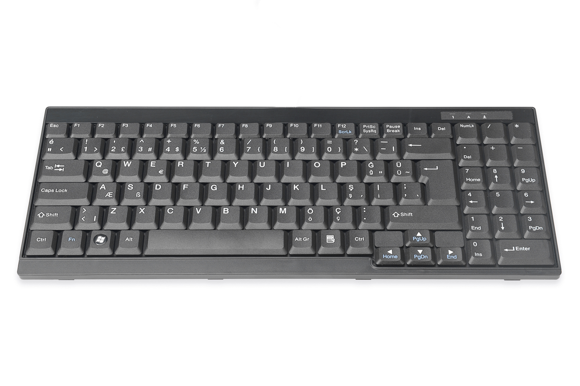 Toetsenbord geschikt voor DIGITUS TFT-consoles, Turkse indeling