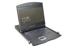 Modulaire console met 19-inch TFT (48,3 cm), 1-poorts KVM & touchpad, Duits toetsenbord