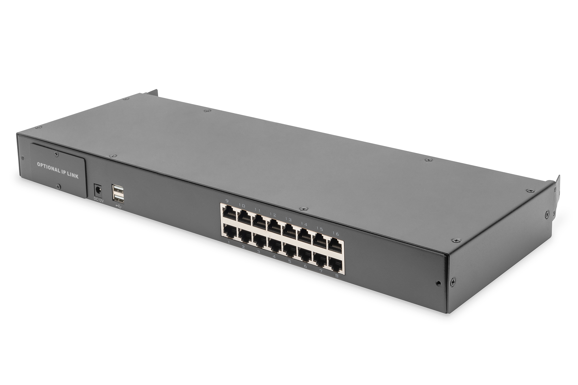 Modulaire Cat.5 KVM-switch, 16-poorts