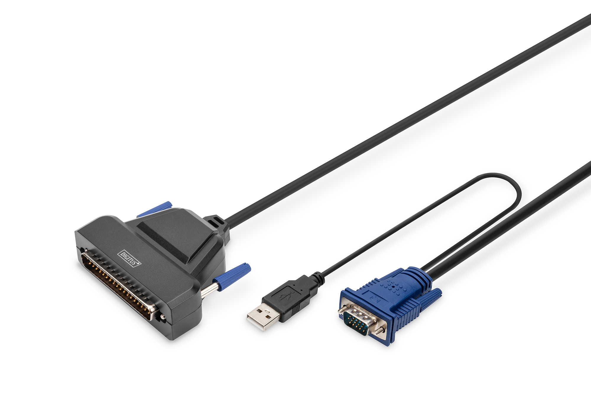 Modulaire HD LCD KVM-console met 19" TFT, 1-poorts VGA KVM-aansluiting, touchpad, Italiaanse toetsenbordindeling - Afbeelding 4