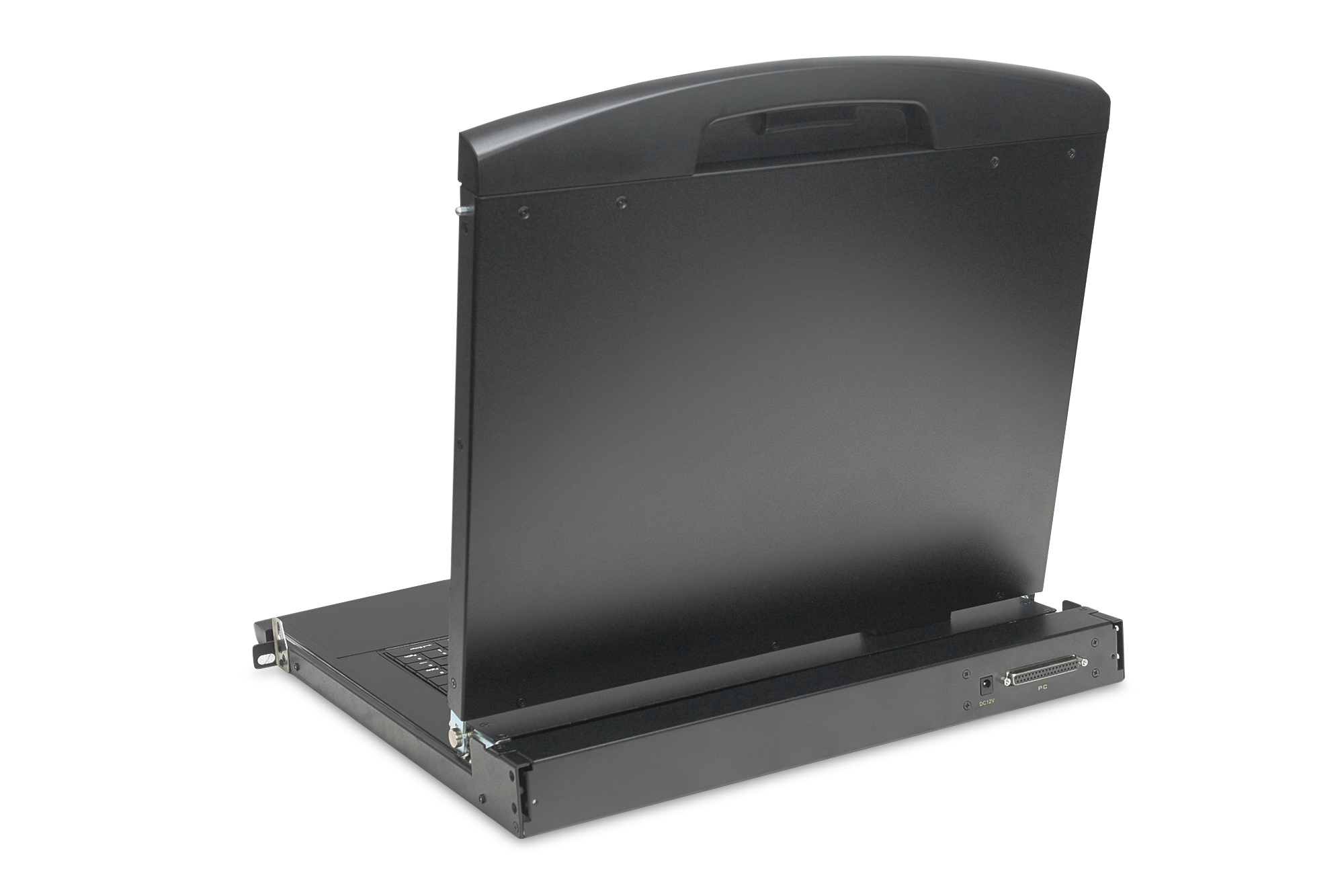 Modulaire HD LCD KVM-console met 19" TFT, 16-poorts VGA KVM-aansluiting, touchpad, Zwitserse toetsenbordindeling - Afbeelding 2