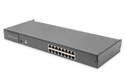 Modulaire HD LCD KVM-console met 19" TFT, 16-poorts Cat. 5 KVM-aansluiting, touchpad, Duitse toetsenbordindeling - Afbeelding 3