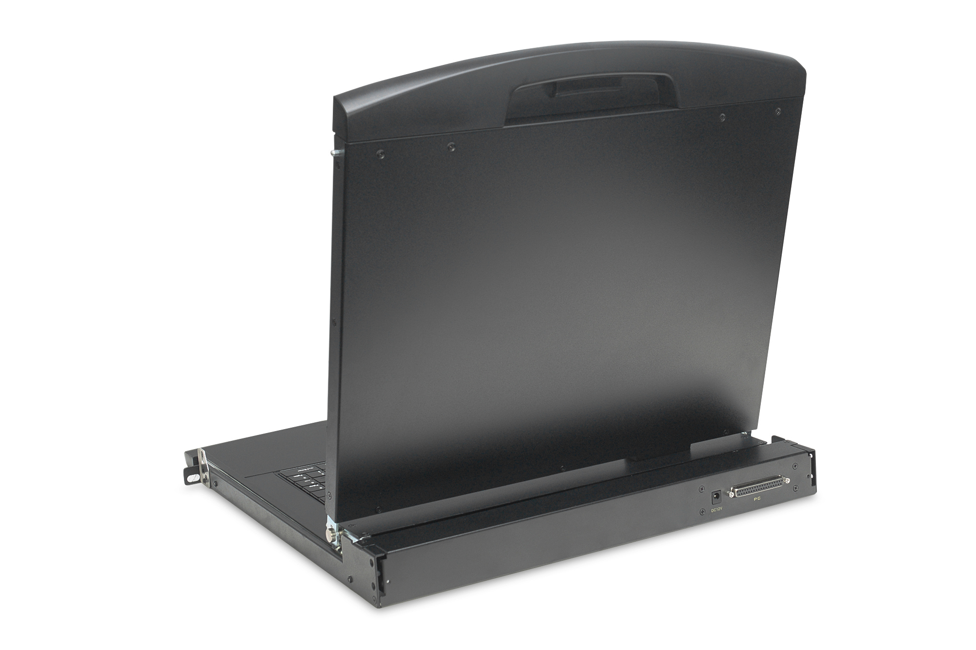 Modulaire HD LCD KVM-console met 19" TFT, 16-poorts HDMI KVM-aansluiting, touchpad, Duitse toetsenbordindeling - Afbeelding 2